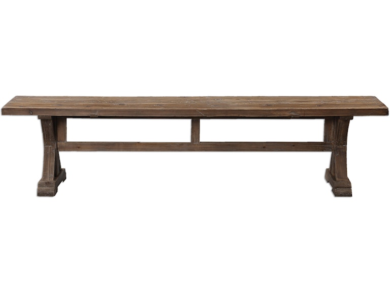 Uttermost Casual Dining Stratford Salvaged Wood Bench 24558 at Norwood Furniture
