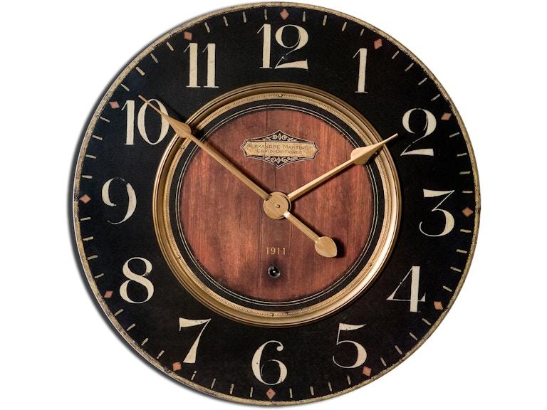 Uttermost Clocks Alexandre Martinot 23" Clock 06026 at Norwood Furniture