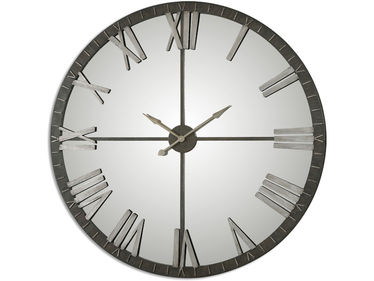Uttermost Clocks Amelie Large Bronze Wall Clock 06419 At Norwood Furniture