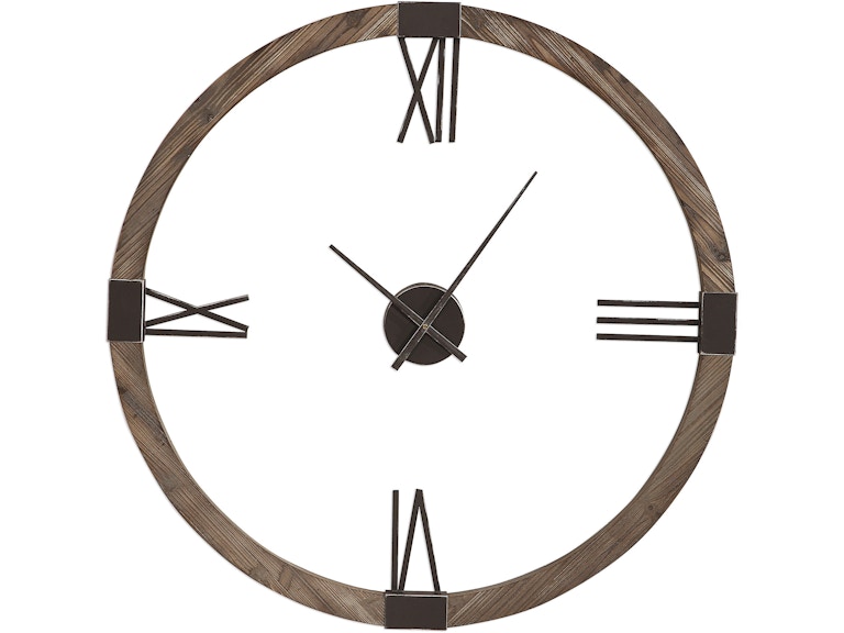 Uttermost Clocks Marcelo Modern Wall Clock 06454 at Norwood Furniture