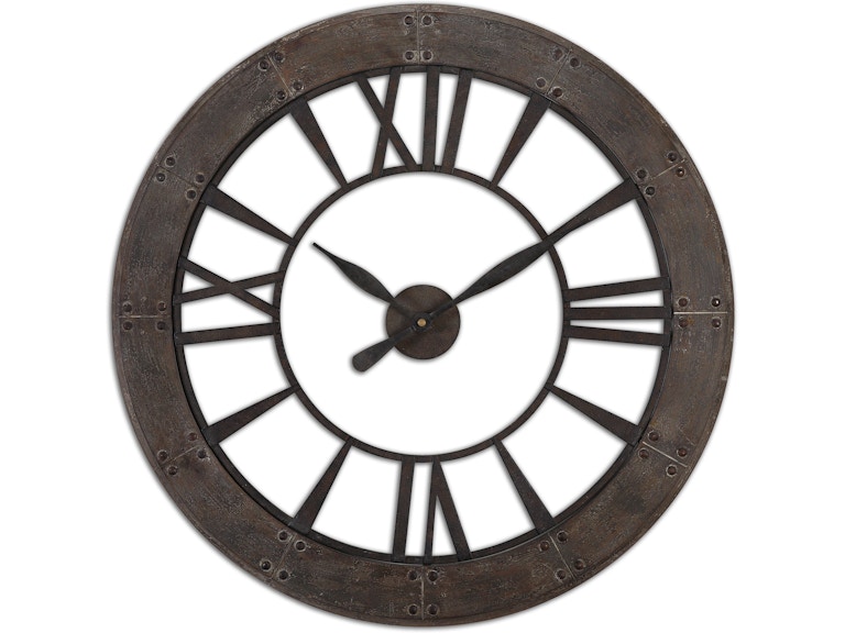 Uttermost Clocks Ronan Wall Clock 06085 at Norwood Furniture