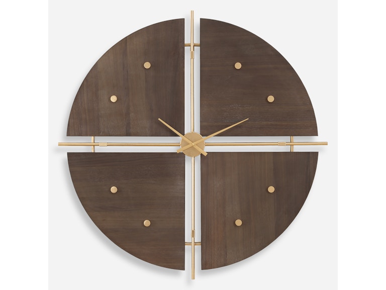 Uttermost Clocks Walnut Elegance Wall Clock 06465 at Norwood Furniture Uttermost Clocks Walnut Elegance Wall Clock 06465 at Norwood Furniture