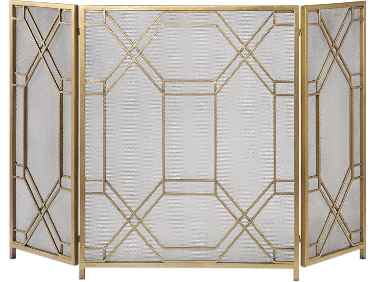 Uttermost Fireplace Rosen Gold Fireplace Screen 18707 At Norwood Furniture