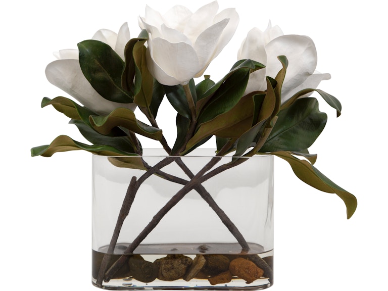 Uttermost Flowers and Plants Middleton Magnolia Flower Centerpiece 60186 at Norwood Furniture