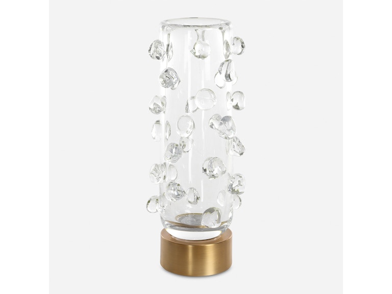 Uttermost Home Accents Aura Clear Glass Vase 18182 at Norwood Furniture
