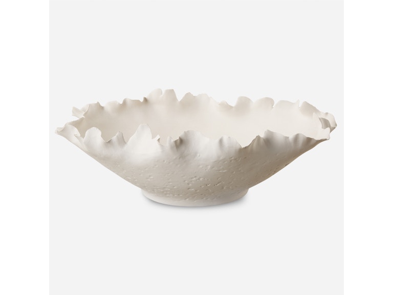 Uttermost Home Accents Blossom Short Off-white Bowl 18154 at Norwood Furniture