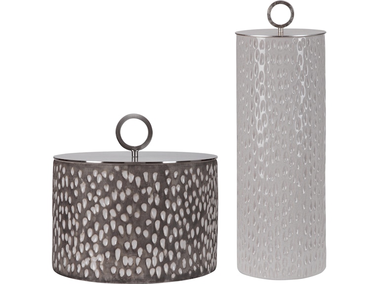 Uttermost Home Accents Cyprien Ceramic Containers Set/2 17766 At Norwood Furniture