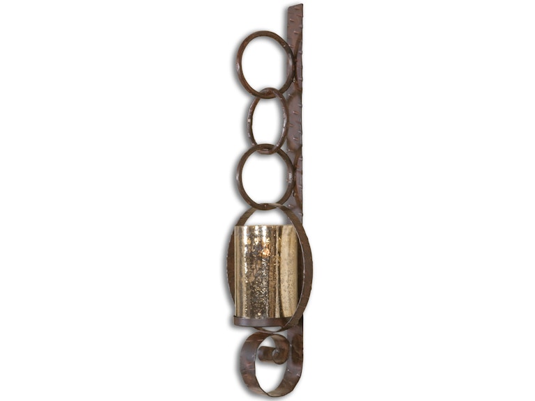 Uttermost Home Accents Falconara Metal Wall Sconce 19850 at Norwood Furniture