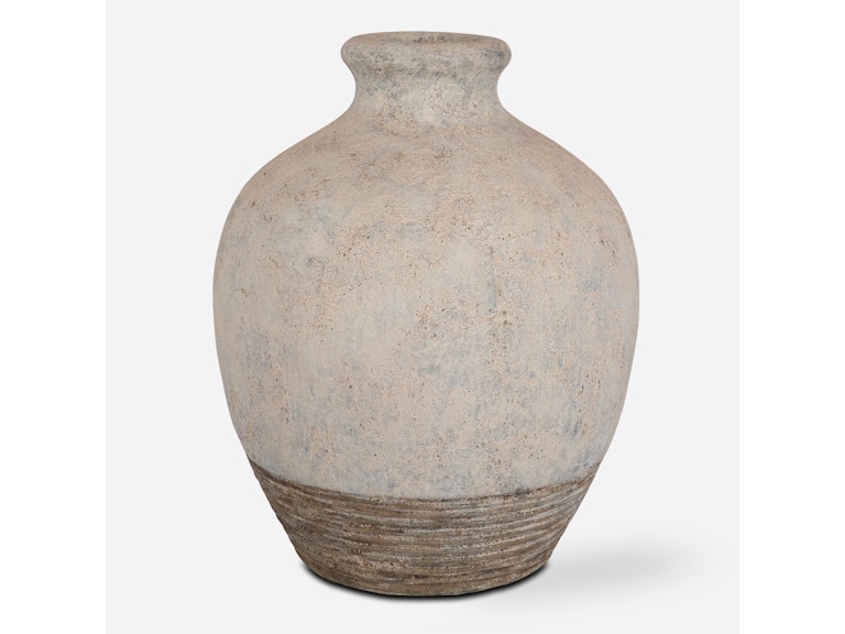 Uttermost Home Accents Fernandina Oversized Rustic Vase 17117 at Norwood Furniture