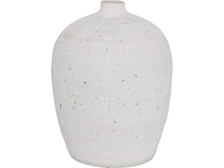 Uttermost Home Accents Floreana Medium White Vase 18104 at Norwood Furniture