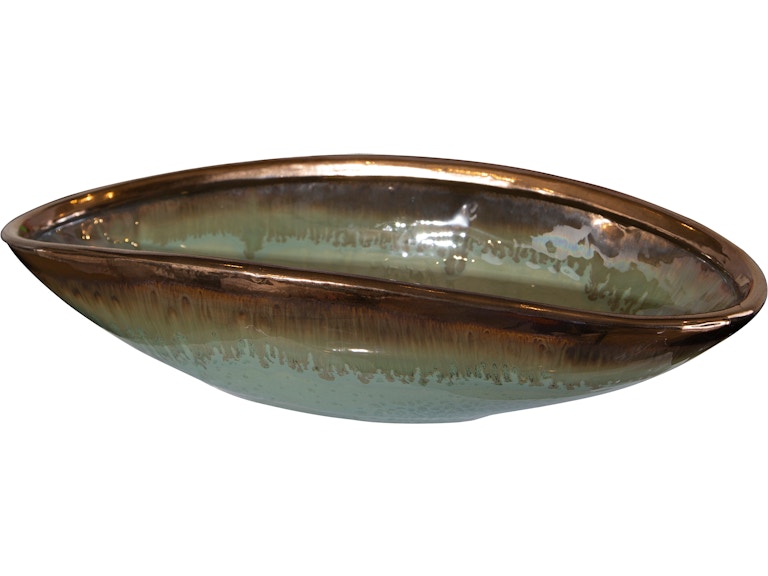 Uttermost Home Accents Iroquois Green Glaze Bowl 17855 at Norwood Furniture