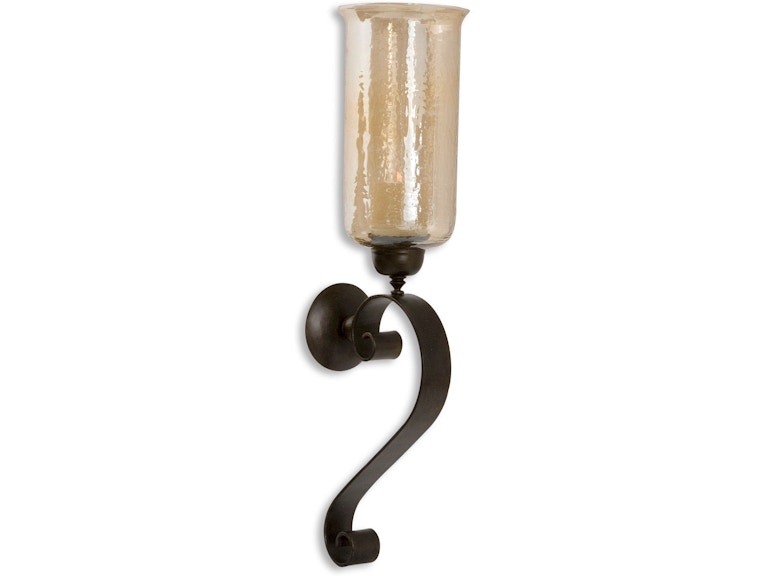 Uttermost Home Accents Joselyn Bronze Candle Wall Sconce 19150 at Norwood Furniture