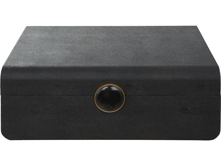 Uttermost Home Accents Lalique Black Shagreen Box 18058 at Norwood Furniture