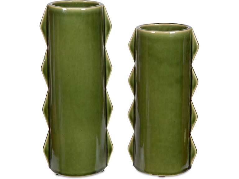 Uttermost Home Accents Meander Green Vases Set/2 18216 at Norwood Furniture