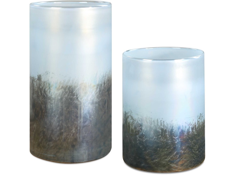 Uttermost Home Accents Midnight Mist Cylindrical Vases Set/2 18253 at Norwood Furniture