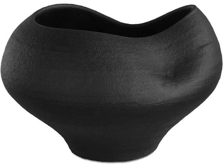 Uttermost Home Accents Nocturne Textured Black Bowl 18279 at Norwood Furniture
