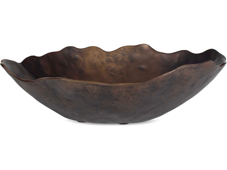 Uttermost Home Accents Obscura Bronze Outdoor Bowl 18274 at Norwood Furniture