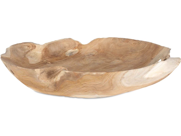 Uttermost Home Accents Organic Embrace Outdoor Teak Bowl 17137 at Norwood Furniture