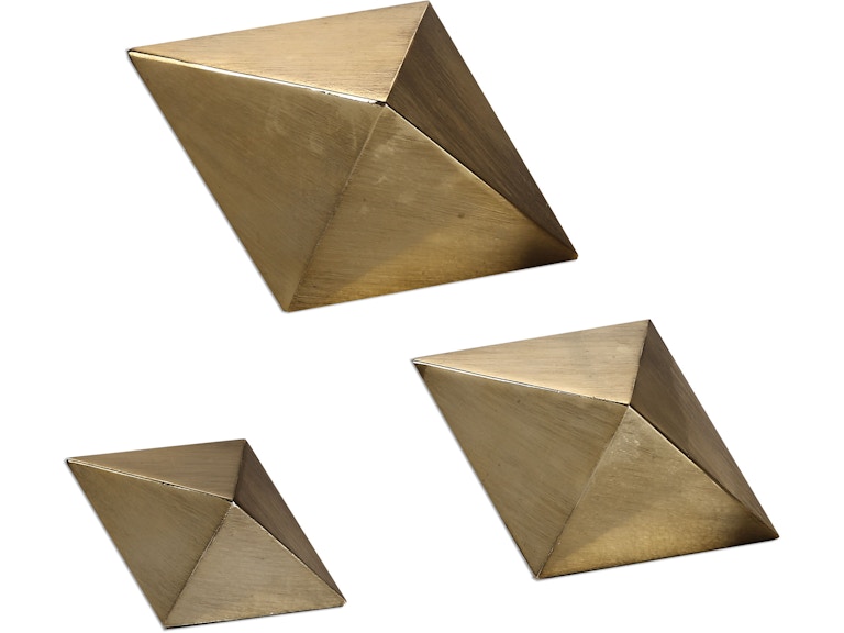 Uttermost Home Accents Rhombus Champagne Accents Set/3 20007 at Norwood Furniture
