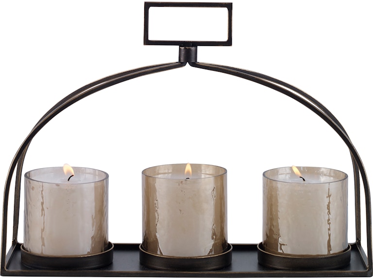 Uttermost Home Accents Riad Triple Candleholder 18040 at Norwood Furniture