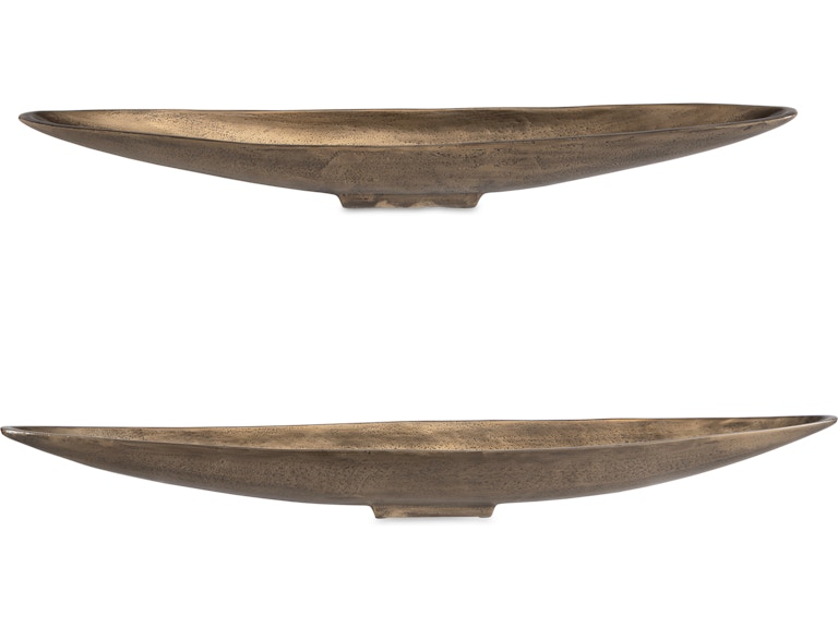 Uttermost Home Accents River Run Antique Brass Bowls Set/2 18230 at Norwood Furniture