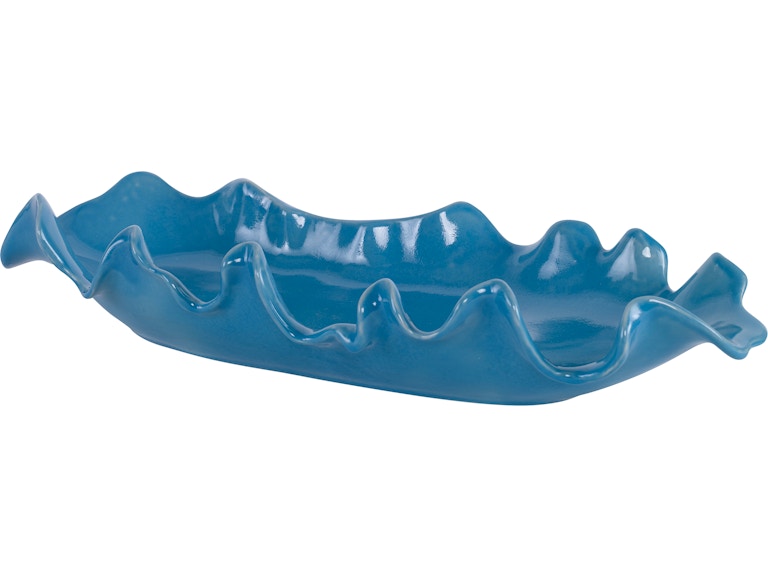Uttermost Home Accents Ruffled Feathers Blue Bowl 18052 at Norwood Furniture