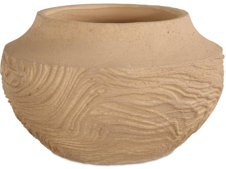 Uttermost Home Accents Sandstone Flow Small Terracotta Vase 18266 at Norwood Furniture