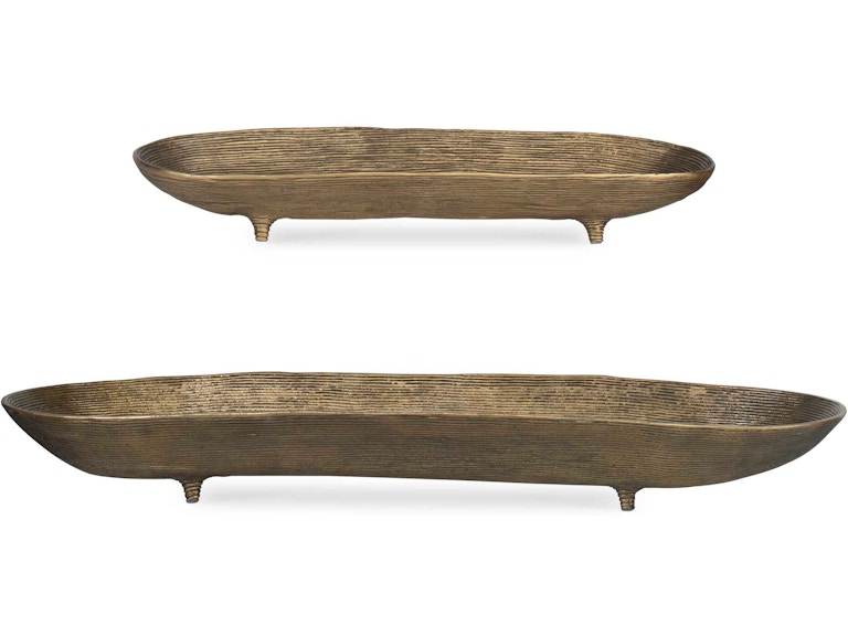 Uttermost Home Accents Stratum Oval Brass Bowls Set/2 18254 at Norwood Furniture