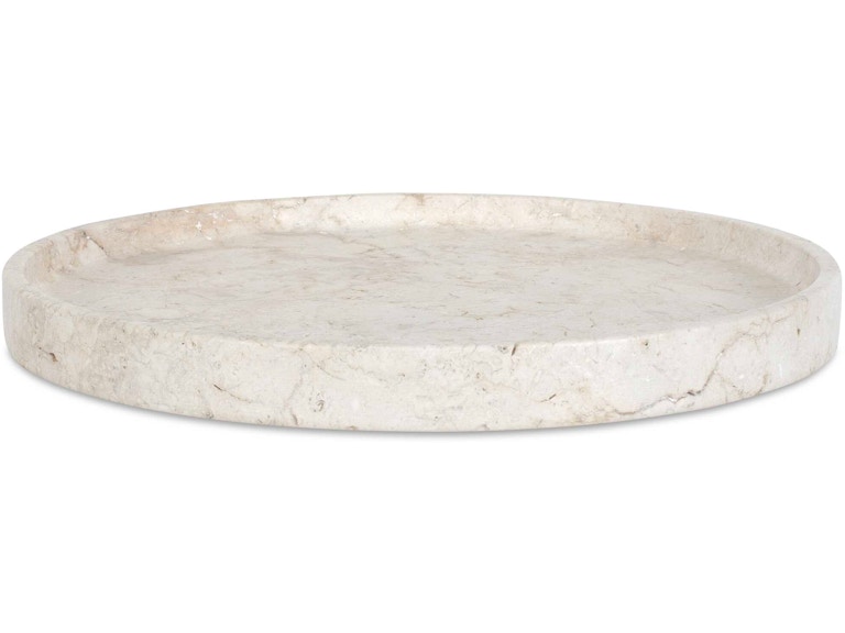 Uttermost Home Accents Travessa Outdoor Round Stone Tray 17138 at Norwood Furniture