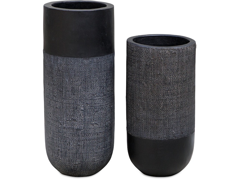 Uttermost Home Accents Woven Shadow Vases Set/2 17122 at Norwood Furniture