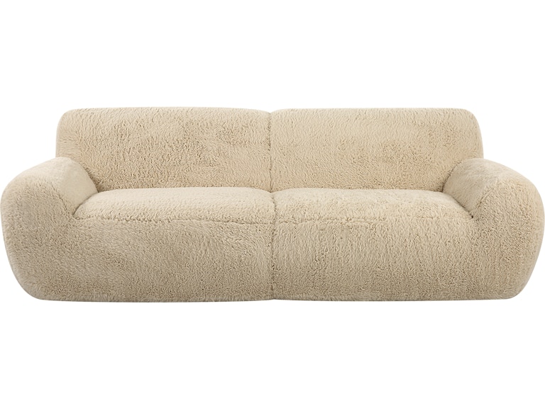 Uttermost Living Room Abide Rounded Sheepskin Sofa 23779 at Norwood Furniture