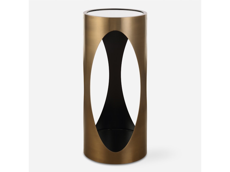 Uttermost Living Room Achilles Brass Drink Table 24905 at Norwood Furniture