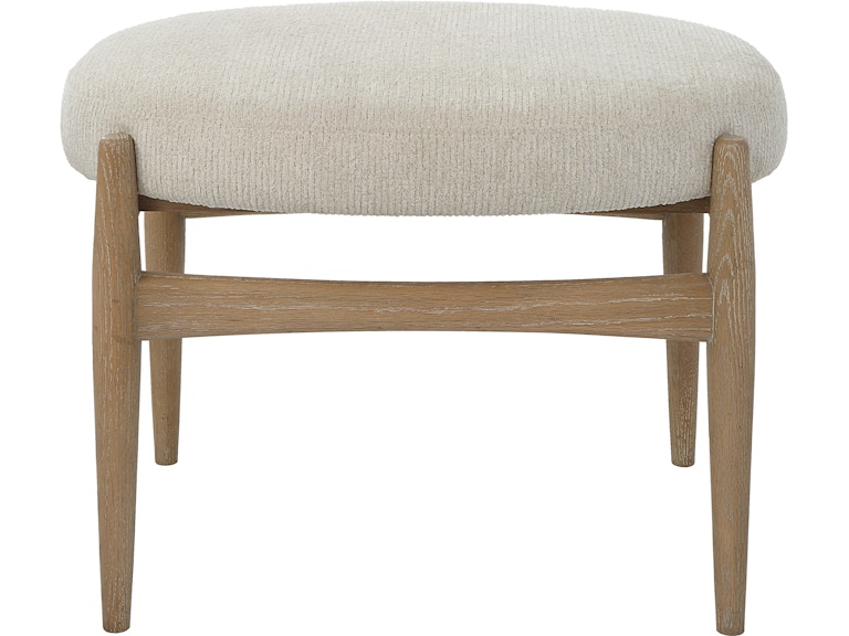 Uttermost Living Room Acrobat Off-White Small Bench 23736 At Norwood Furniture