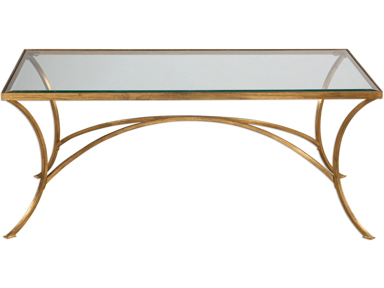 Uttermost Living Room Alayna Gold Coffee Table 24639 at Norwood Furniture