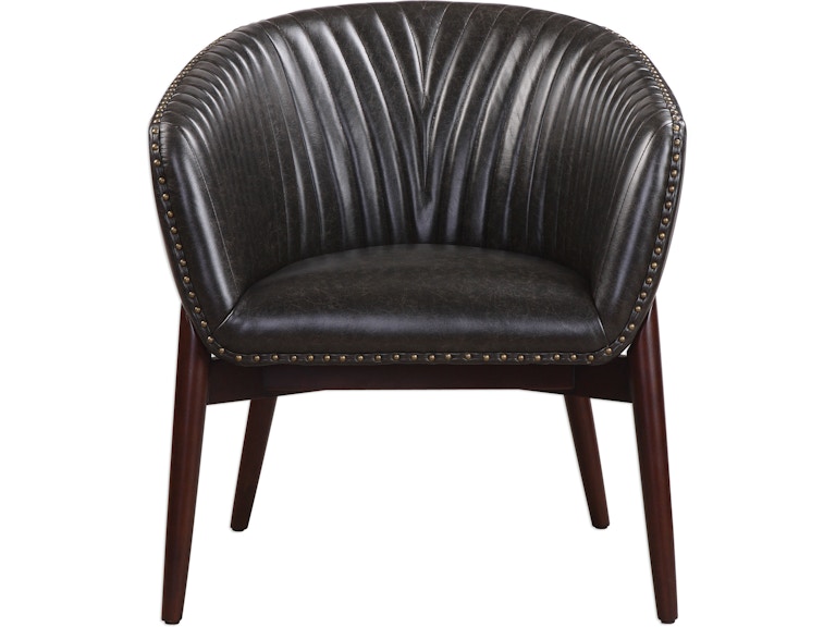 Uttermost Living Room Anders Chenille Accent Chair 23380 at Norwood Furniture