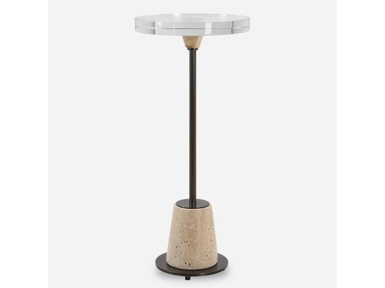 Uttermost Living Room Arthur Crystal Drink Table 22999 at Norwood Furniture