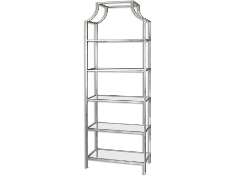 Uttermost Living Room Aurelie Silver Etagere 24514 At Norwood Furniture