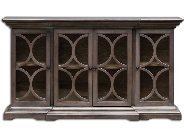 Uttermost Living Room Belino Wooden 4 Door Chest 25629 at Norwood Furniture