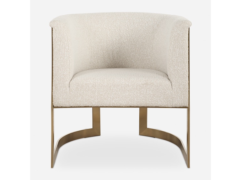 Uttermost Living Room Bellina Plush Barrel Chair 23885 at Norwood Furniture