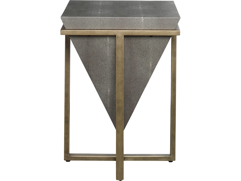 Uttermost Living Room Bertrand Shagreen Accent Table 25123 at Norwood Furniture