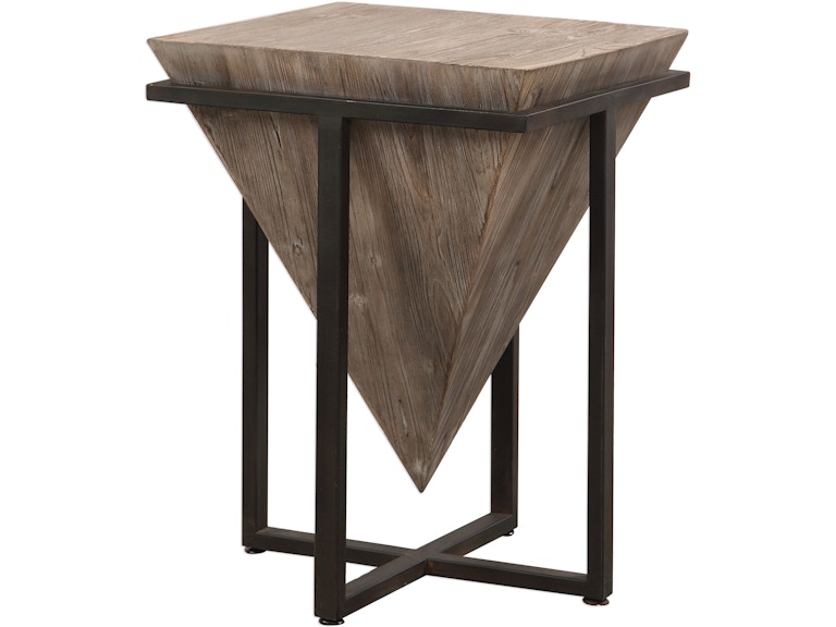 Uttermost Living Room Bertrand Wood Accent Table 24864 at Norwood Furniture