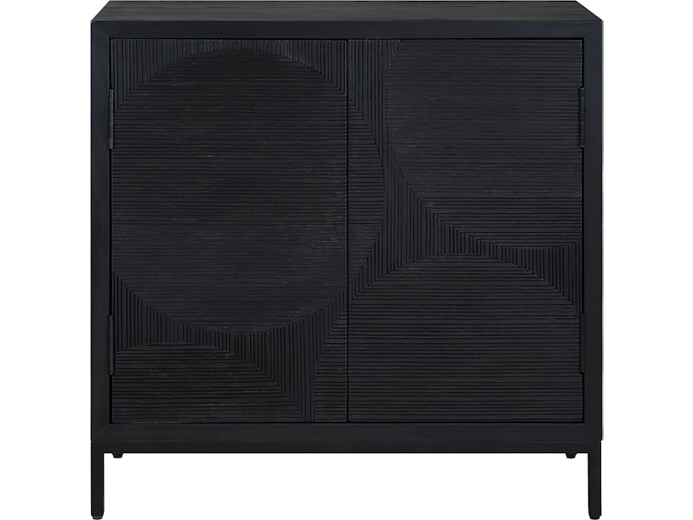 Uttermost Living Room Beswick Black 2 Door Cabinet 50063 at Norwood Furniture
