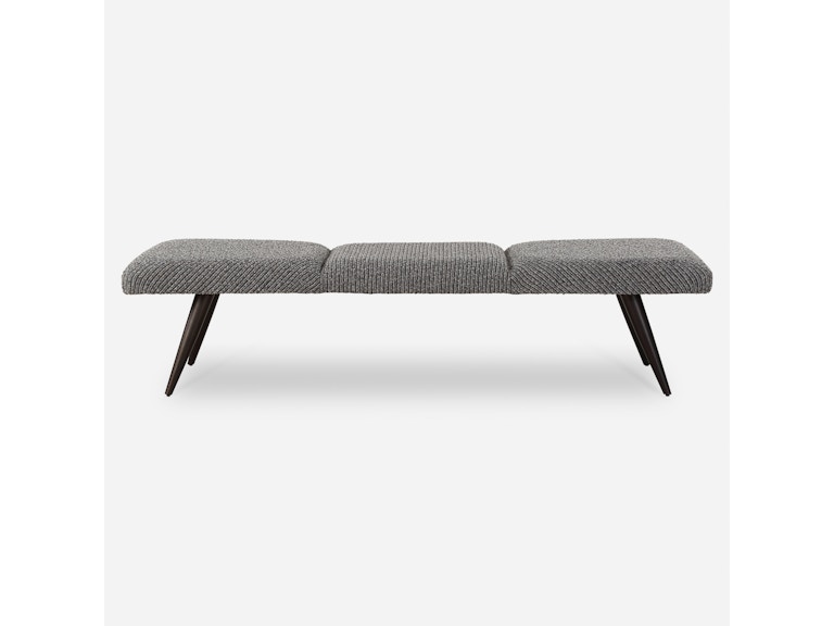 Uttermost Living Room Bowtie Charcoal Fabric Bench 23849 At Norwood Furniture