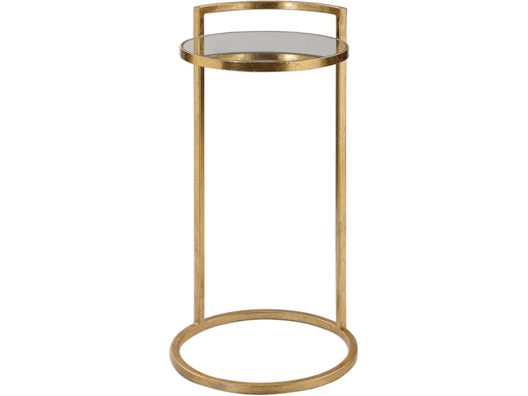 Uttermost Living Room Cailin Gold Accent Table 24886 at Norwood Furniture