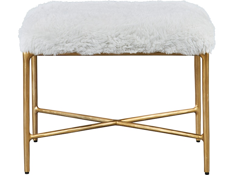 Uttermost Living Room Charmed Sheepskin Small Bench 23784 at Norwood Furniture