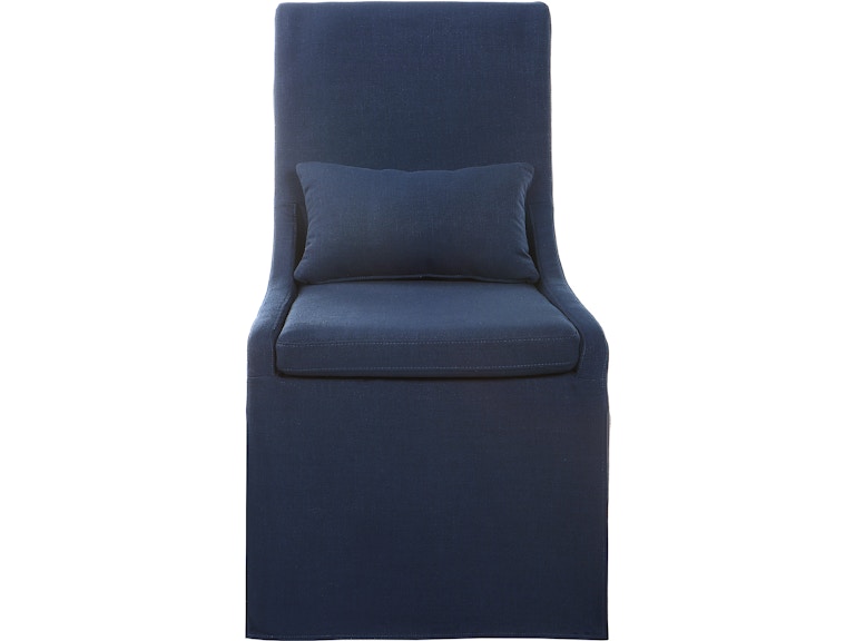 Uttermost Living Room Coley Denim Armless Chair 23726 at Norwood Furniture