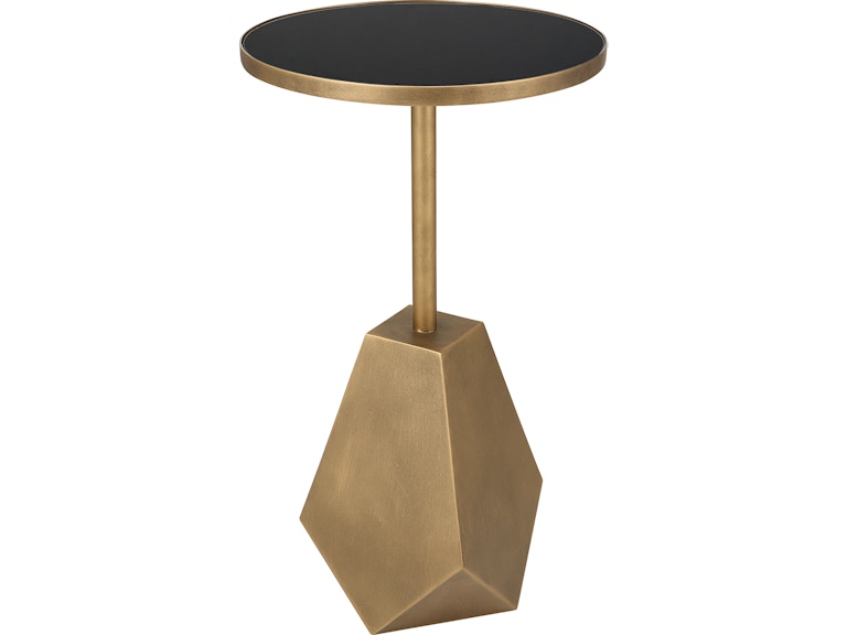 Uttermost Living Room Comet Geometric Bronze Accent Table 25211 at Norwood Furniture