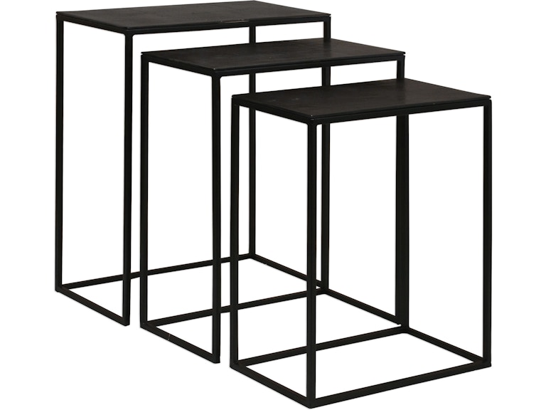 Uttermost Living Room Coreene Iron Nesting Tables Set/3 25040 at Norwood Furniture