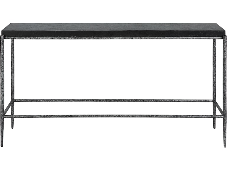 Uttermost Living Room Crescendo Black Concrete Console Table 22969 at Norwood Furniture