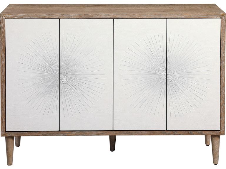 Uttermost Living Room Dani 4 Door White Cabinet 25084 At Norwood Furniture